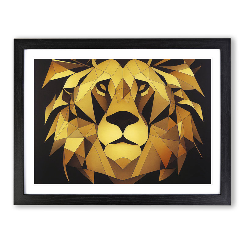 Abstract - Single Picture Frame Print, Black Framed, 46cm H x 64cm W x 2cm D