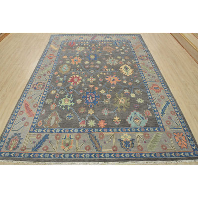Mykenzie One-of-a-Kind 8'1'' X 10'1'' New Age Wool Area Rug Gray