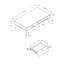 Table basse Mid-Century, table d'appoint