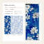 Papier peint floral mural moderne amovible bleu-1574755336