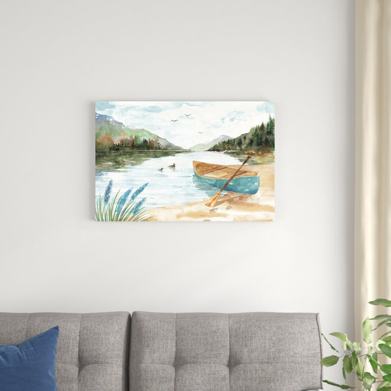 Lake Love I, H 20 po x l 30 po, Argent, Impression encadrée sans passe-partout