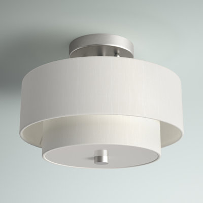 Betel Fabric Semi Flush Mount