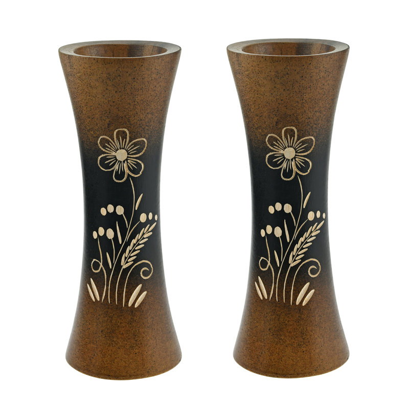 Rickett Handmade Wood Table Vase