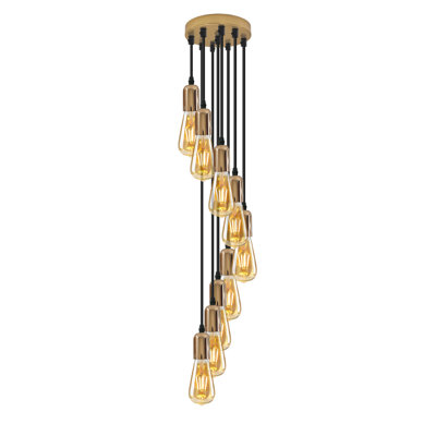 Armanda - Light French Gold Cluster Pendant