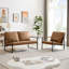 Fauteuil en cuir végétalien l 47,24 po-1765923665