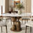 Amberly 7PCS Dining Table Set With Faux Leather Dining Chairs, Saving Space-1445603681-1447445858-1445603682