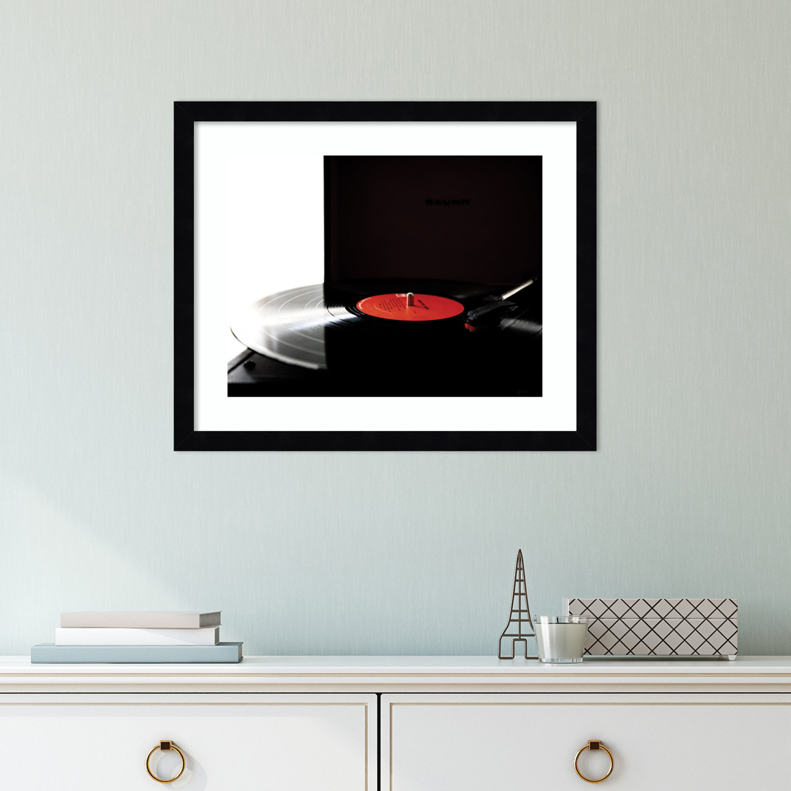 Spin Print by Alicia Abla, Black Framed, 14.25" H x 17.25" W x 0.8" D