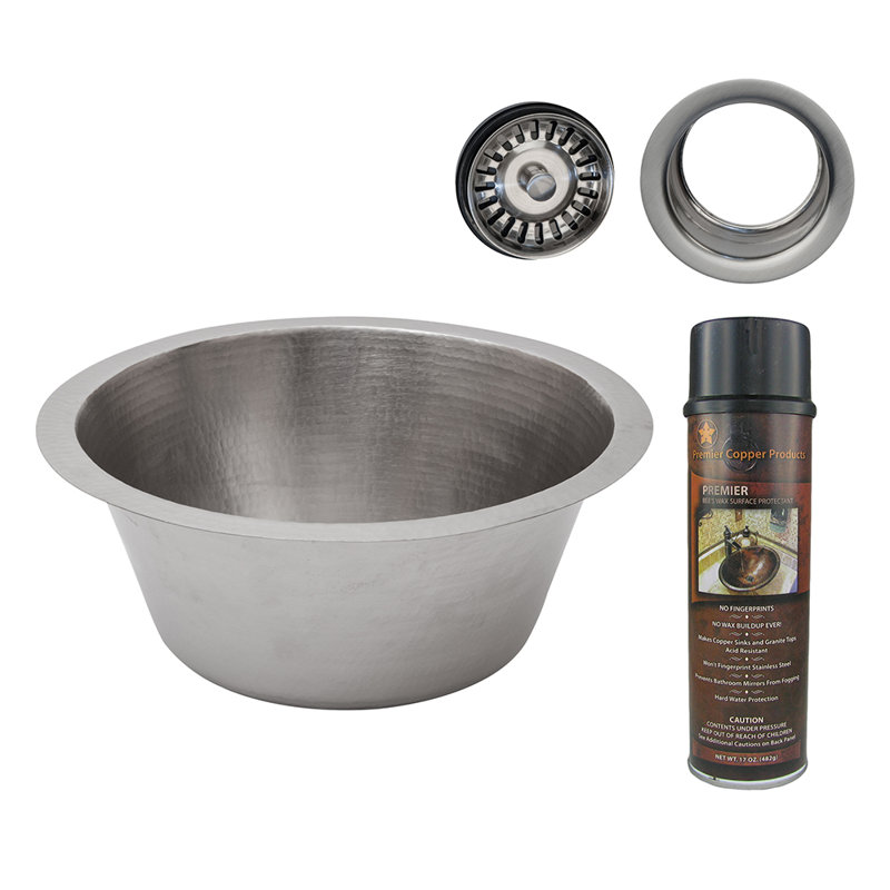 Premier Copper Products BSP5_BR16EN3-G Bar Sink And Drain Package
