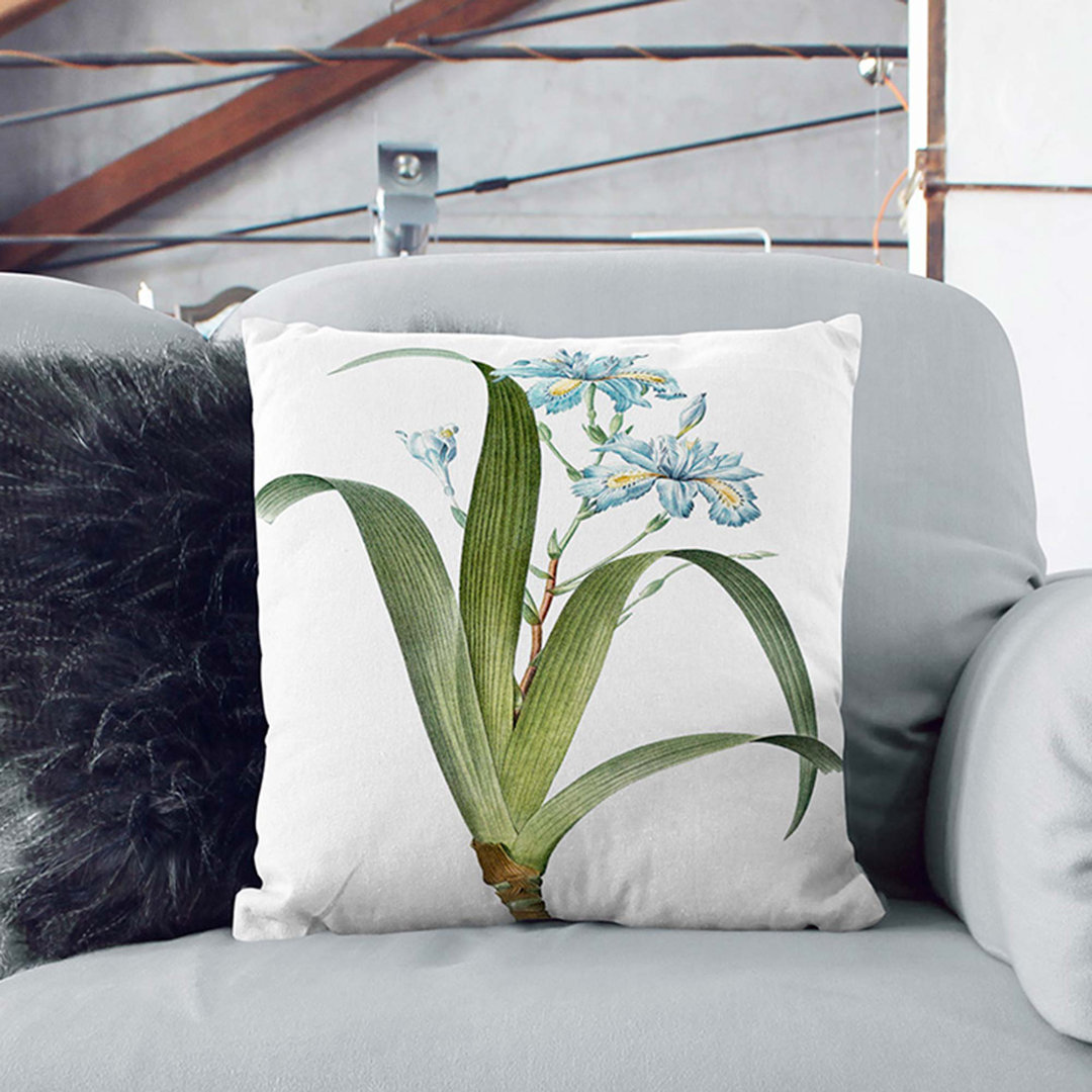 Iris Flowers by Pierre-Joseph Redoute Cushion with Filling