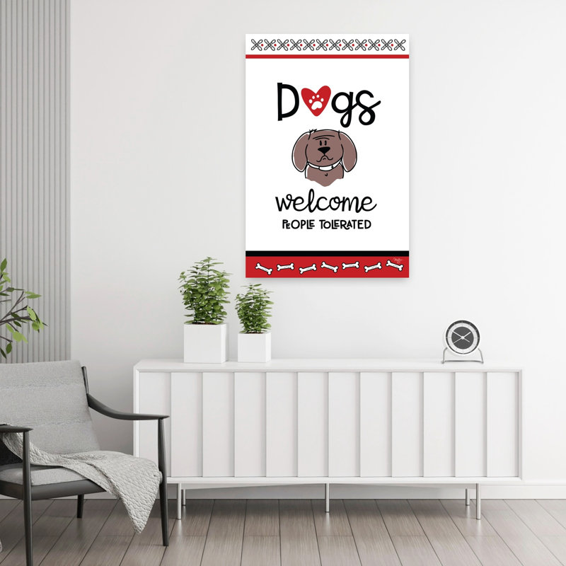 «Dogs Welcome», art contemporain pour chien, H 36 po x l 24 po