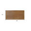 Tapis de douche en teck naturel 39 po