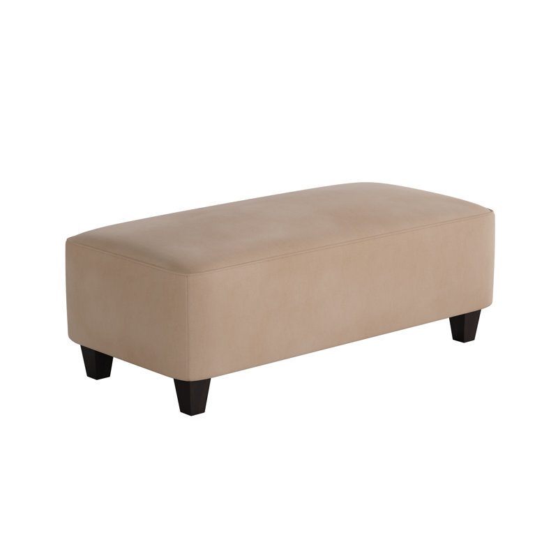 Nicolle Darla Ocean Cocktail Ottoman, Bella Blush Polyester