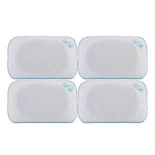 Memory Foam Plush Cooling Pillow (Set of 4)