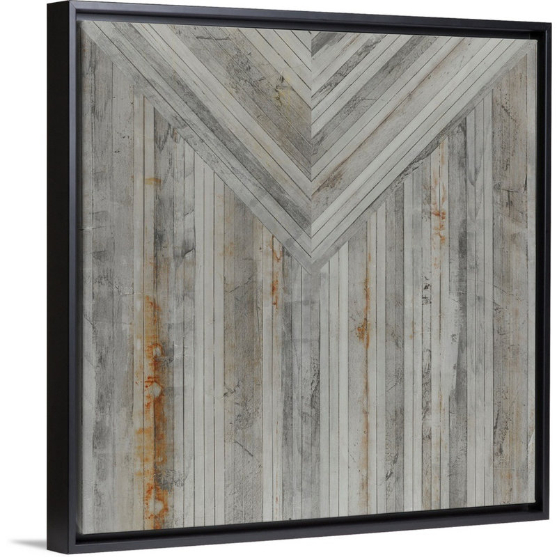 «Hide II» par Joshua Schicker - reproduction sur toile, H 14 po x l 14 po x P 1,75 po, Cadre flottant noir