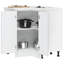 Kitchen Corner Base Cabinet Kalmar High Gloss Engineered Wood-761056105