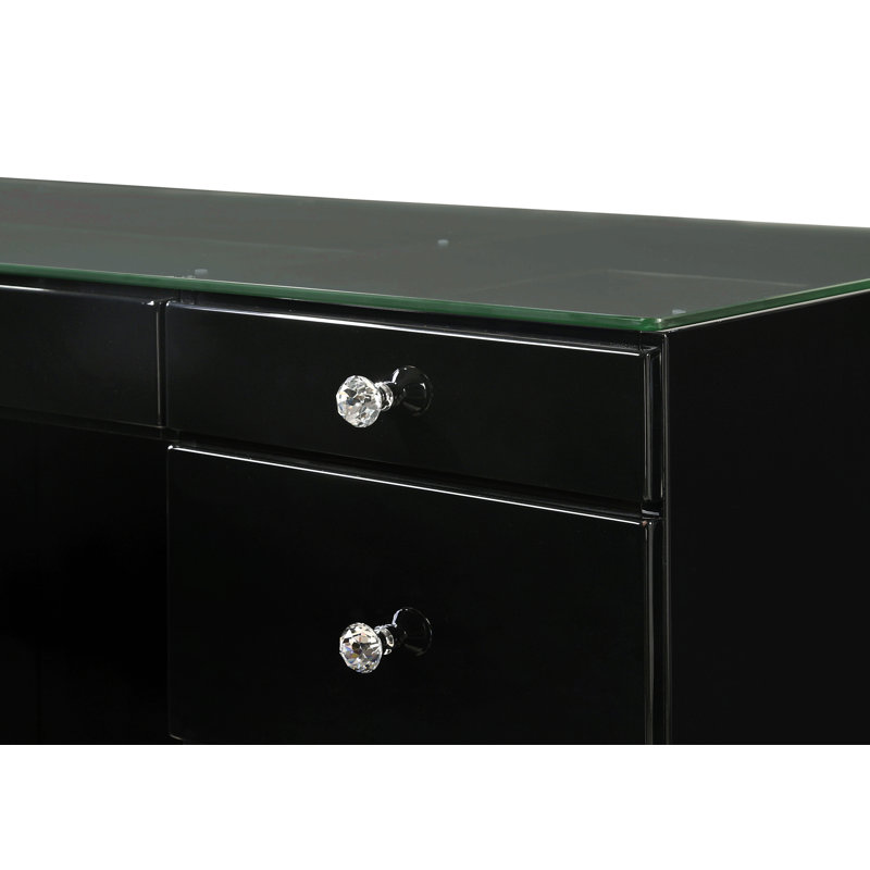 Meuble-lavabo 1 pièce 1 pièce Glam, Noir
