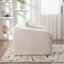 Canapé-lit pliable convertible - Chenille - Ivoire-1524593656