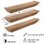 Runge 3 Piece Fir Solid Wood Floating Shelf-134658997