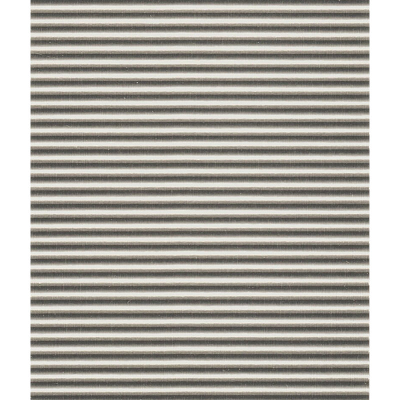 Horizontal Corrugated Brushed Aluminum 4ft. x 8ft. Aluminum Laminate Sheet - (32 sq.ft./sheet)