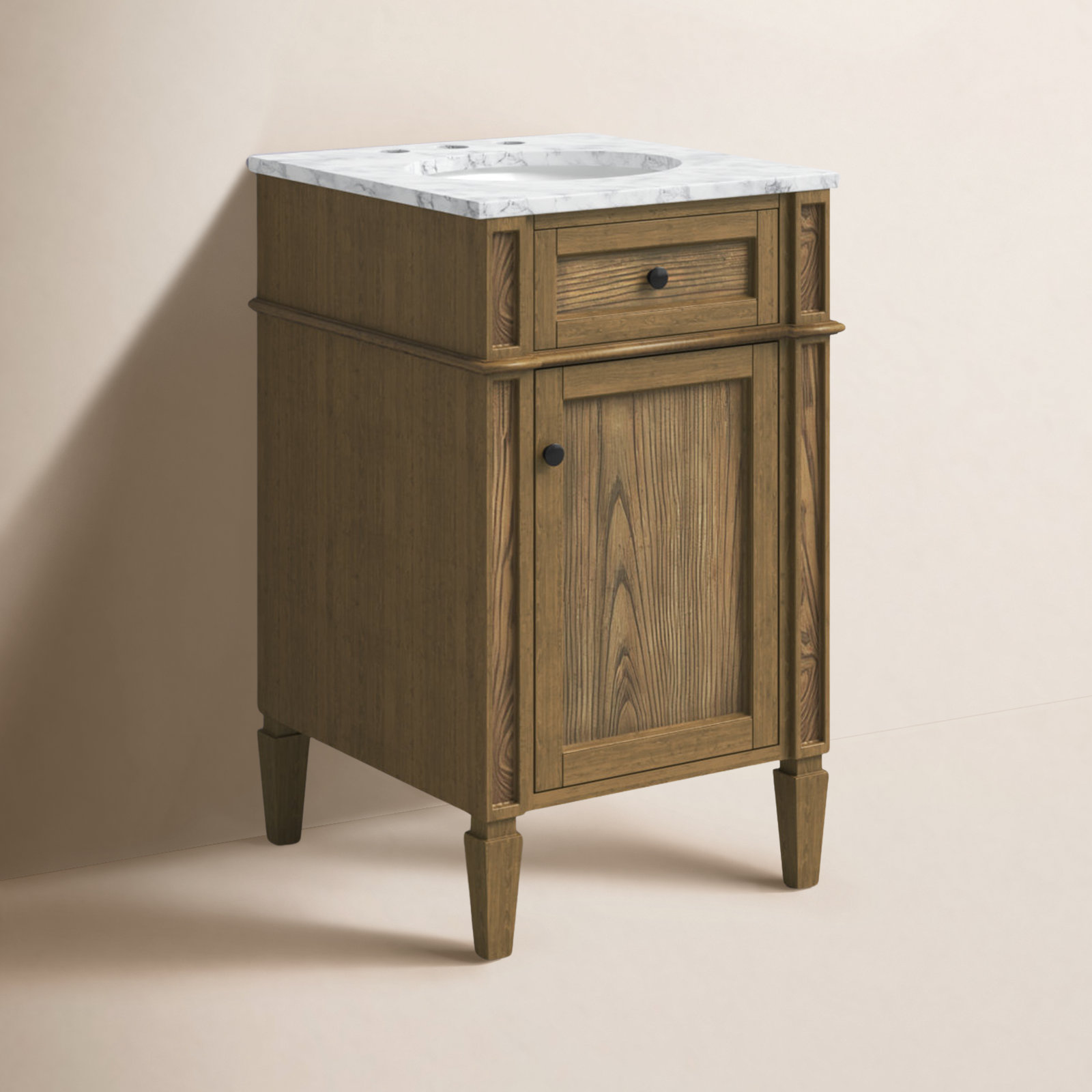 Rivers 21'' Single Bathroom Vanity, Dark Brown