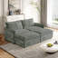 Canapé rembourré pour causeuse avec repose-pieds-1041018490