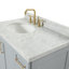 ARIEL TAYLOR 37 IN LEFT OFFSET RECTANGLE SINK VANITY-414248476-414248929-448757062