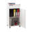 Multi-Purpose Cabinet with Wheeled Legs, White, 19.7 x 39.4 x 15.7 inches | Coated Particle Board, Thickness: 0.6 inches | Features 1 Drawer, Wall-Mountable Design, Perfect for Modern Home & Office Storage