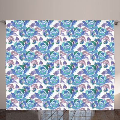 Semi Sheer Curtain Pair