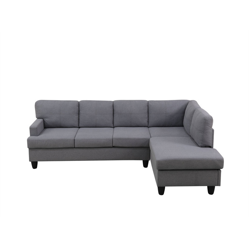 Canapé modulaire 2 pièces gris clair, Orienté à droite