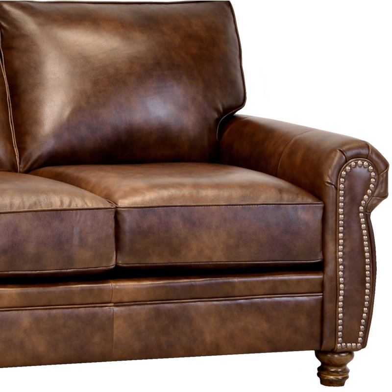 Canapé et fauteuil en cuir Aghadavy