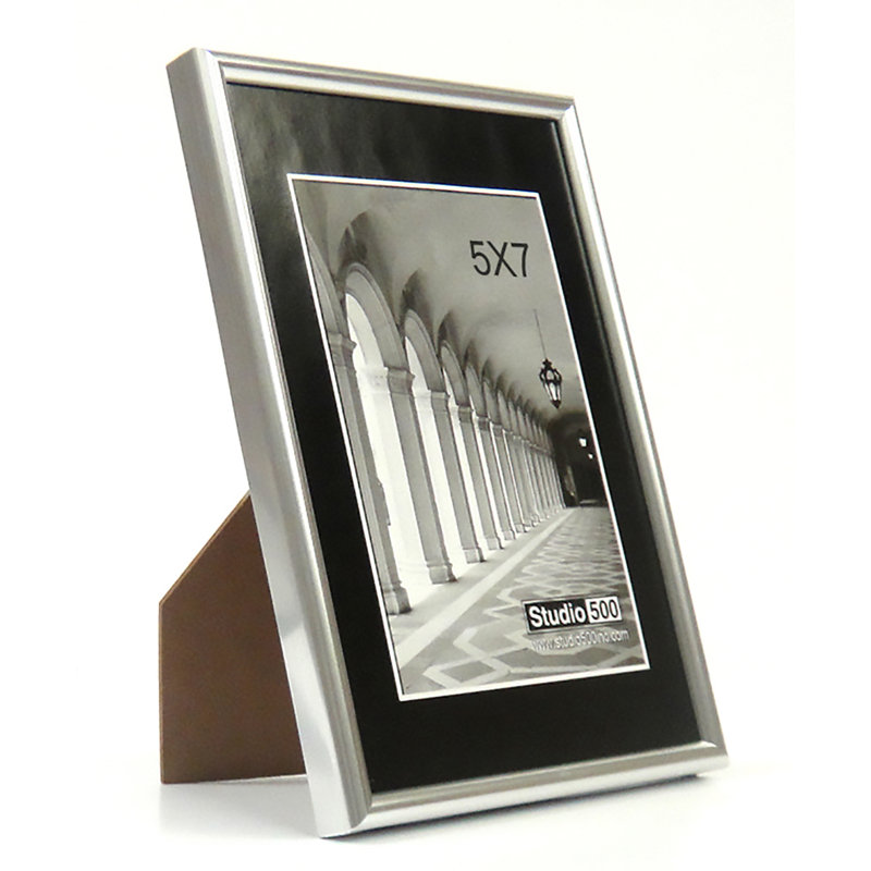Cadre photo Glam Sleek, Argent, 10 po x 8 po