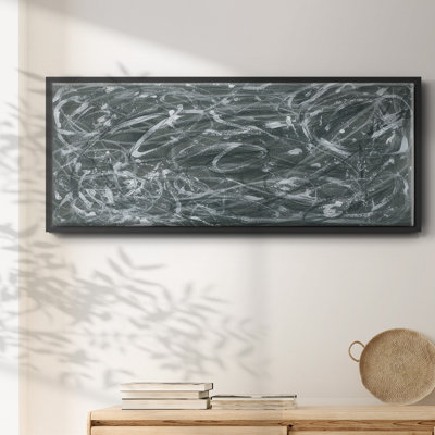 Static Scramble II - Framed Canvas