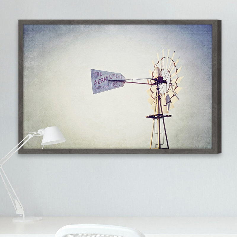 The Windmill by Ann Barnes - Single Picture Frame Print, 30cm H x 46cm W x 4cm D