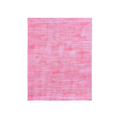 Tapis rose en laine noué à la main de conception moderne 9 pi 1 po x 11 pi 10 po 48005190666E412FA5E4EA23875FC1CE