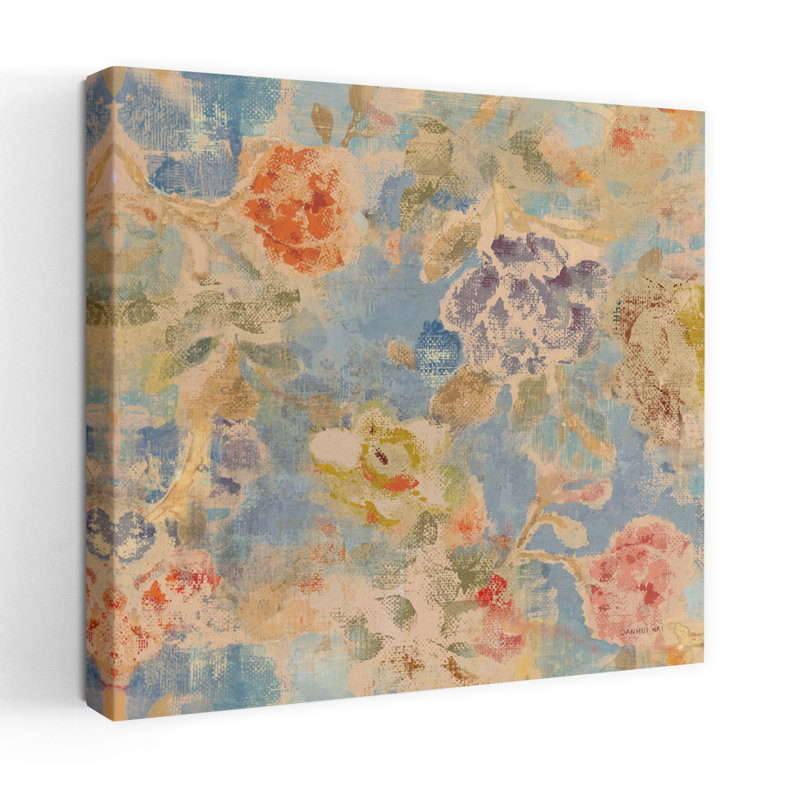 «Floral Memory Ii», art floral rétro, H 18 po x l 18 po