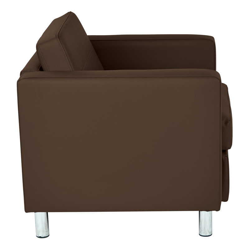 Desantiago Upholstered Armchair, Antimicrobial Java Faux Leather