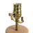 Gieze 20"H Brown Global Ceramic Urban Home Bedside Table Lamp for Home Office Decor w/9W LED Bulb