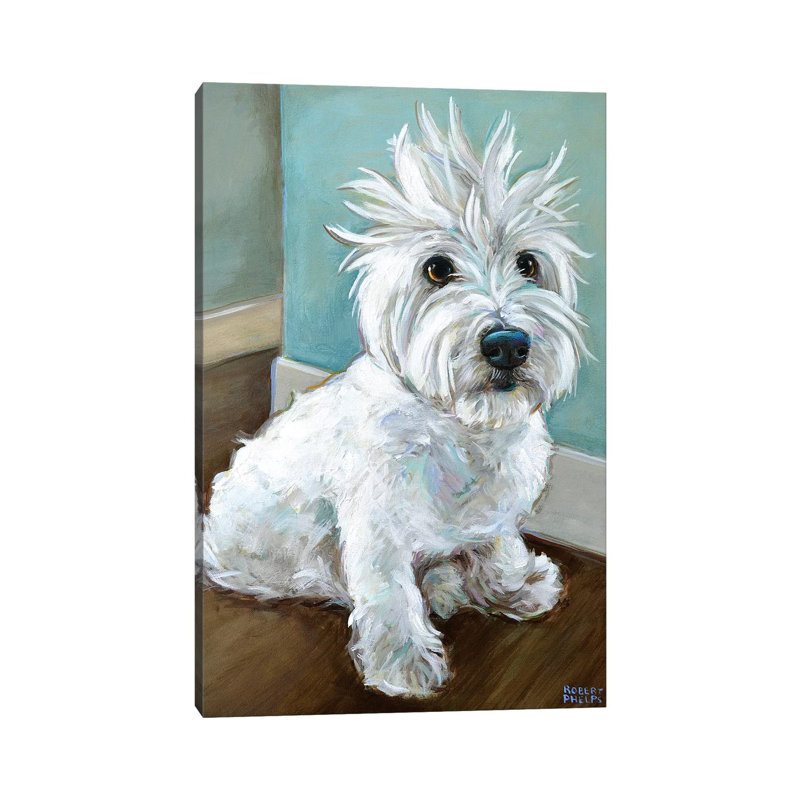 Dude The Westie 1 Piece Wrapped Canvas Painting, 66.04 cm H x 45.72 cm W x 1.91 cm D