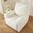 4 Pieces Geometric Jacquard Plush Recliner Slipcovers Sof...