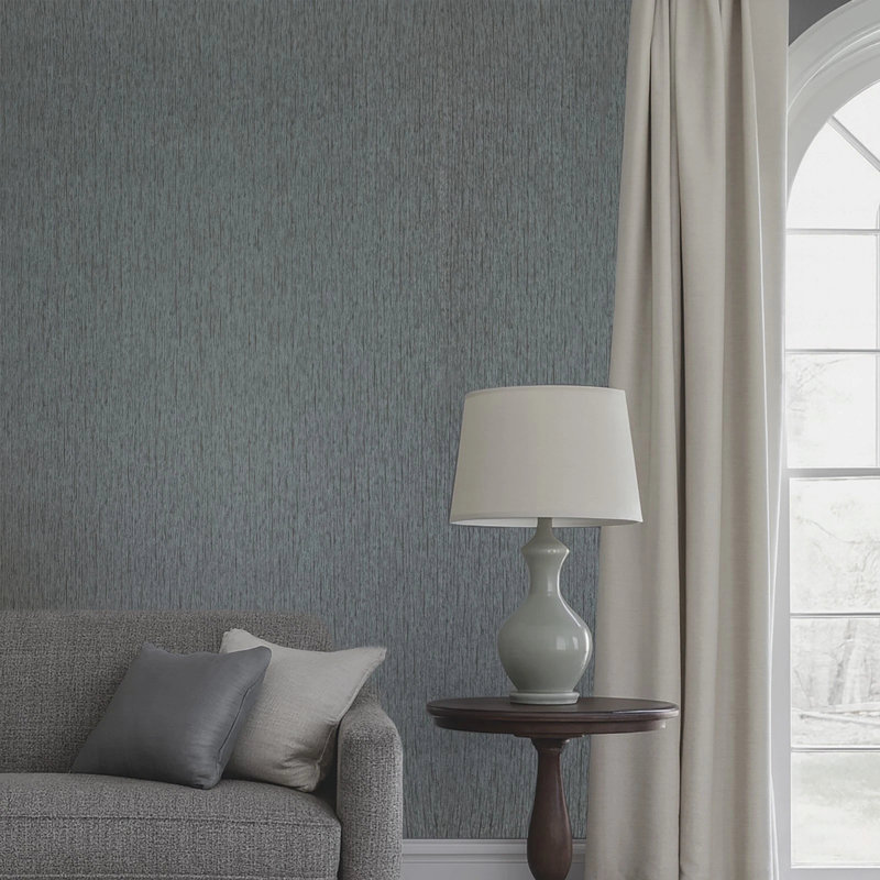 Papier peint texturé taupe gris argenté