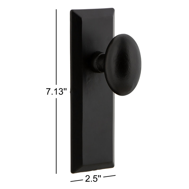 Ageless Iron Keep Plate with Aeg Knob, 2.75