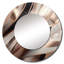 Quanaisha rosegold embrassant l'essence des lignes I - miroir mural décoratif en marbre, grand miroir rond doré, impression d'art en métal-394958847