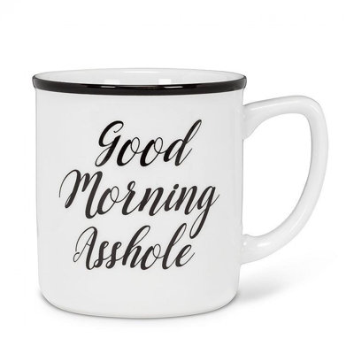 Good Morning A**Hole Text Mug