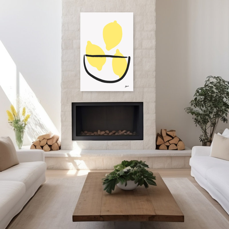 Citron. Art mural Bowl, H 48 po x l 32 po