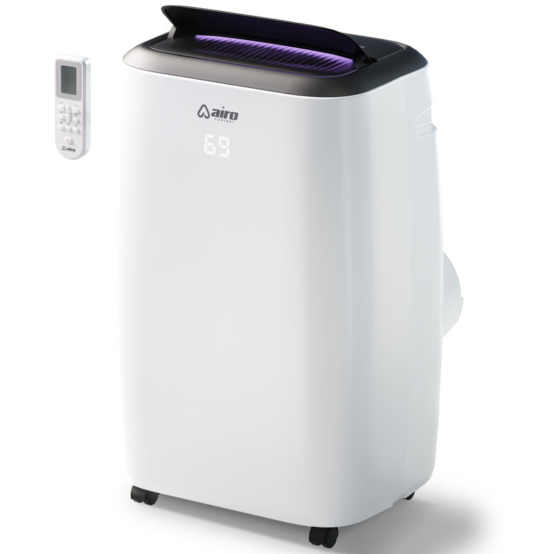 AIRO COMFORT 8000 BTU Portable Air Conditioner for 350 Square Feet with Remote Included