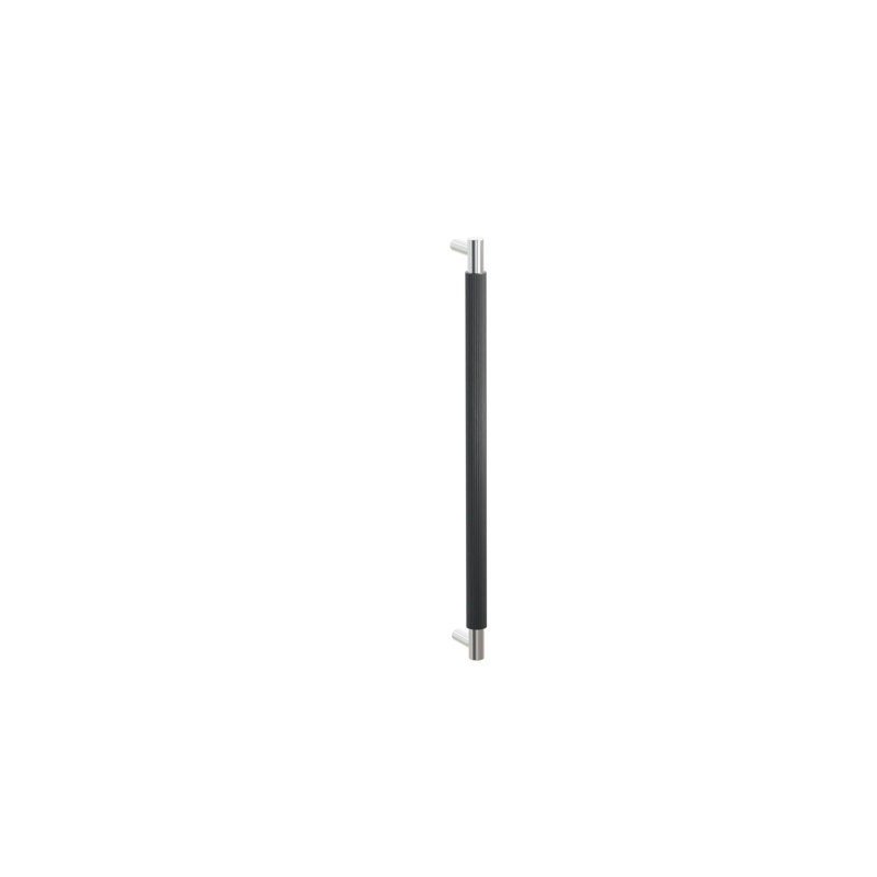 Poignée électroménager 18 po Emtek, Flat Black/Polished Nickel