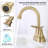 Bathroom faucet with 360 degree turn spout-115827352