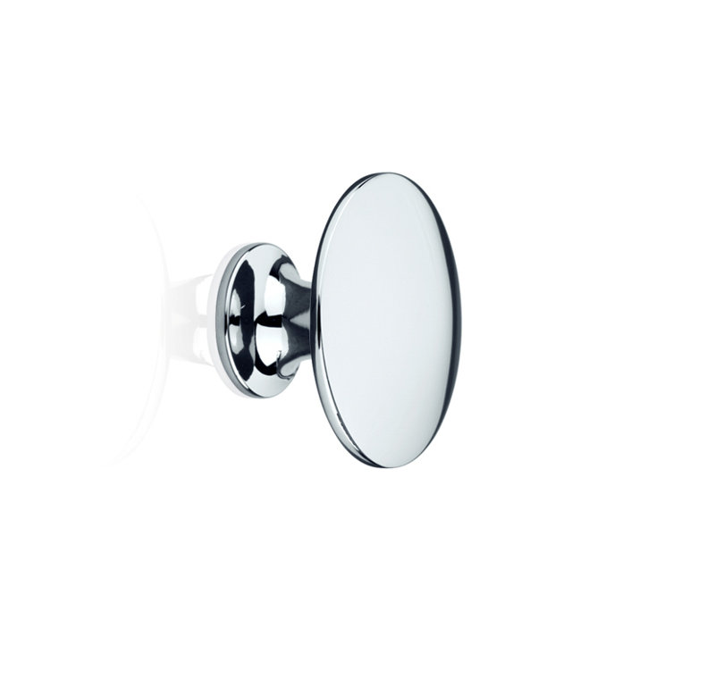 Imperial 1 3/16" Diameter Mushroom Knob, Bright Chrome, 0.95" H x 1.18" W x 1.18" D