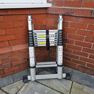 - Step Lightweight Folding Multi-Position Ladder