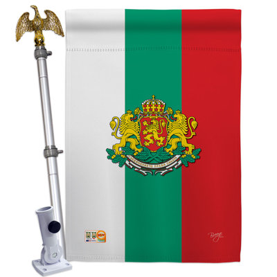 Double Sided 40'' H x 28'' W Polyester Flag Set